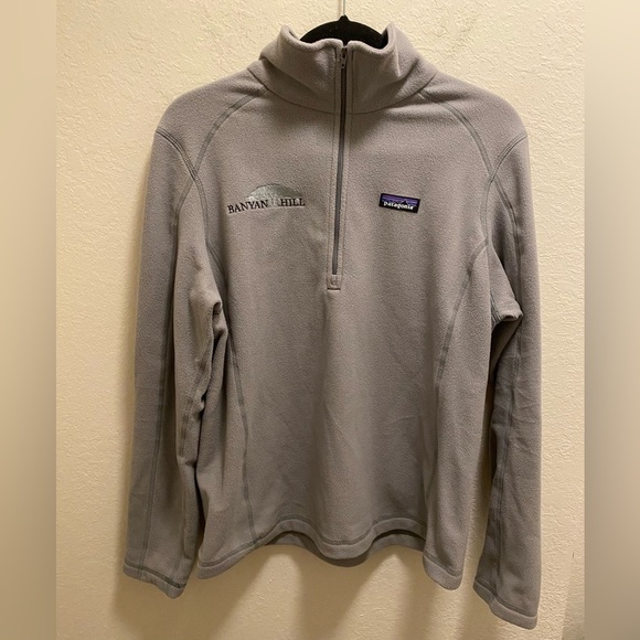 Patagonia Gray Fleece 1/4 Length Zip Sweater - Picture 1 of 8